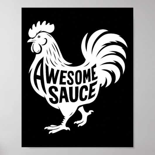 Poster Coq Sauce Incroyable (Devant)