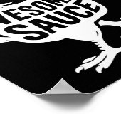 Poster Coq Sauce Incroyable Poulet (Coin)