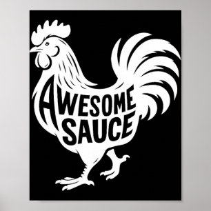 Poster Coq Sauce Incroyable Poulet