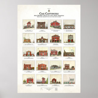 Poster Coque Cantoniere delle Regioni d'Italia