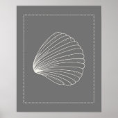 Poster Coque Clam Style Hamptons (Devant)