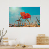 Poster Coquelicot - (Cuisine)