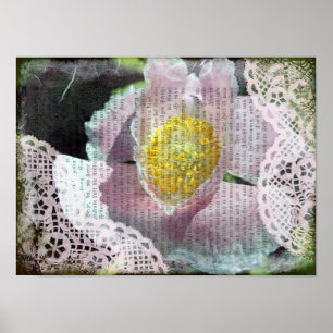 Poster Coquelicot et Dentelle