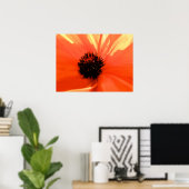 Poster Coquelicot orange (Bureau à domicile)