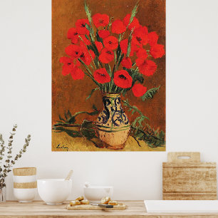 Poster Coquelicots, beaux-arts par Stefan Luchian,