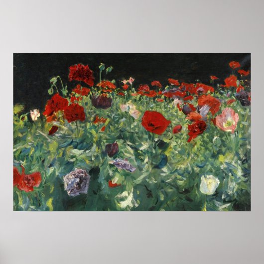 Poster Coquelicots | John Singer Sargent (Devant)