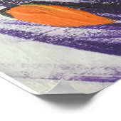 Poster Coquelicots orange sauvages  (Coin)