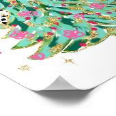 Poster Coquette Arbre de Noël Preppy Holiday Bow (Coin)