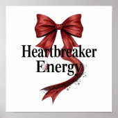 Poster Coquette Baddie Aesthetic with Red Ribbon (Devant)