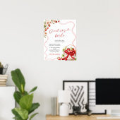 Poster Coquette Berry In Love Ne pas dire Bride Game Sign (Bureau à domicile)
