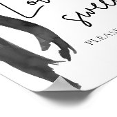 Poster Coquette Black Bow Love is Sweet Treat Favoriser S (Coin)