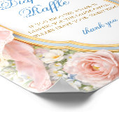 Poster Coquette Bow Bloom Baby Shower Diaper Raffle (Coin)