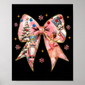 Poster Coquette Bow Christmas Nutcracker Ballet Festive W (Devant)