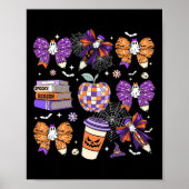 Poster Coquette Bow Ghost Cute Halloween Enseignantes Fem (Devant)
