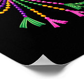 Poster Coquette Bow Mardi Gras Festival Fleur De Lis Carn (Coin)