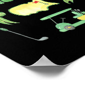 Poster Coquette Bow Masters Tournoi de golf Graphisme pou (Coin)