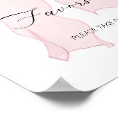 Poster Coquette Bow Rose Anniversaire Fête Faveurs (Coin)