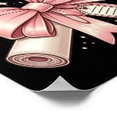 Poster Coquette Bow Senior 2025 Graduation Long Sleeve (Coin)