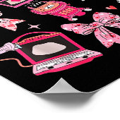 Poster Coquette Bow Sonographer Valentine Ultrasound Tech (Coin)