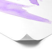 Poster Coquette Bow violet fête de graduation Bienvenue (Coin)