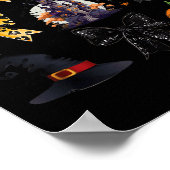 Poster Coquette Bows Ghost Citrouille Witch Saison Éffray (Coin)