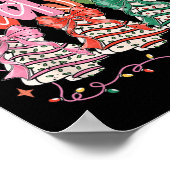 Poster Coquette C'Est La Saison Arbres De Noël Cake Bow C (Coin)