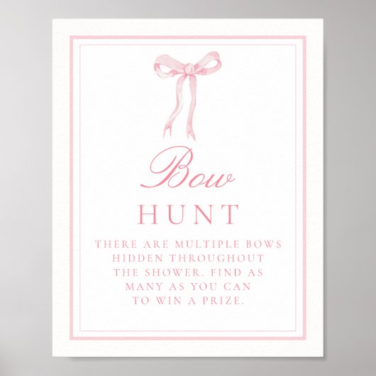Poster Coquette Chasse De Bow Rose Trouver Le Jeu De Gues (Devant)