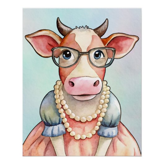 Poster Coquette Cow (Devant)