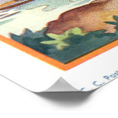 Poster Coquette Dames Au-Dessus Du Lac (Coin)