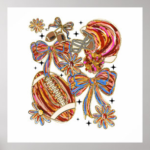 Poster Coquette de football de Bruxelles