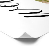 Poster Coquette de graduation moderne Blue Bow Bienvenue (Coin)