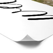 Poster Coquette de graduation moderne rose Bow Bienvenue (Coin)