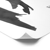 Poster Coquette de la Bow Noire moderne Accueil (Coin)