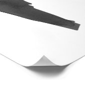 Poster Coquette de la Bow Noire moderne Bienvenue à l'ann (Coin)