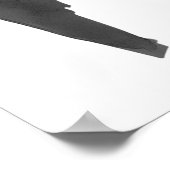 Poster Coquette de la Bow Noire moderne Bienvenue à l'ann (Coin)