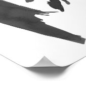 Poster Coquette de la Bow Noire moderne Bienvenue à l'ann (Coin)