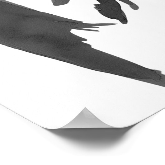 Poster Coquette de la Bow Noire moderne Bienvenue à l'ann (Coin)