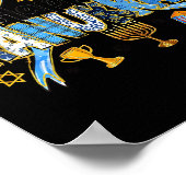 Poster Coquette Hanukkah Bow Jewish Bow Menorah Bow Women (Coin)