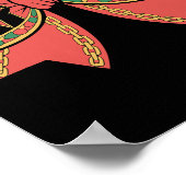 Poster Coquette Mois de l'histoire des Noirs Bow afro-amé (Coin)
