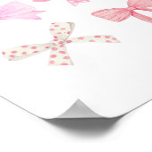 Poster Coquette Mur Art Clair Pink Bows (Coin)
