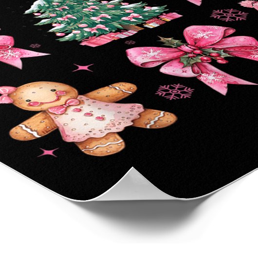 Poster Coquette Nk Christmas Tree Père Noël Gingbread Noë (Coin)