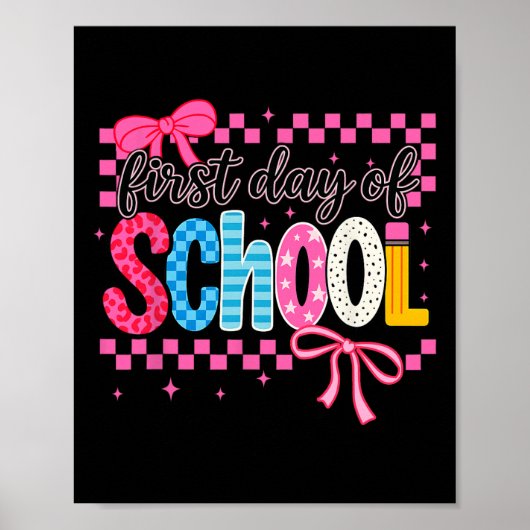 Poster Coquette Premier Jour D'école (Devant)
