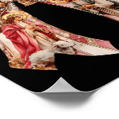 Poster Coquette rose Ba (Coin)