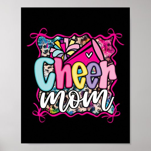 Poster Coquette Rose Maman de Cheerleader Pom Mega (Devant)