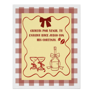 Poster coquette sarcasmo frase atrevida estética perfect poster