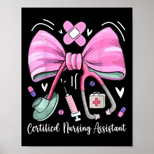 Poster Coquette stéthoscope Cna Stant Certifié (Devant)