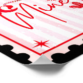 Poster Coquette Valentines Stage Stamp, Bow Valentines Gi (Coin)