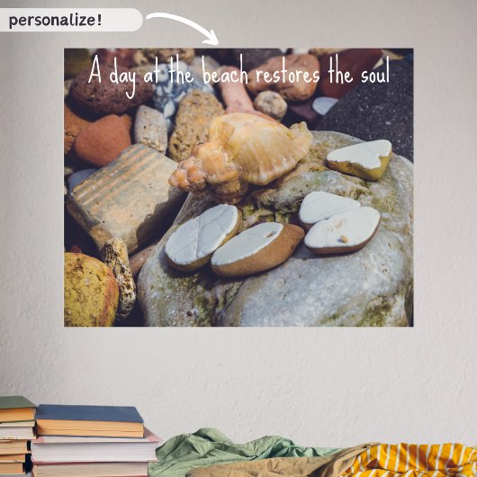 Poster Coquillage en bord de mer