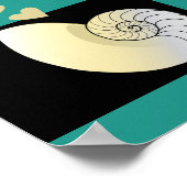 Poster Coquillage et Coeurs, Plan de table de mariage de  (Coin)