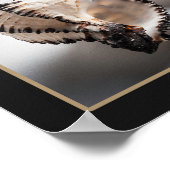 Poster Coquillage noir et blanc Tropical Printable Art (Coin)